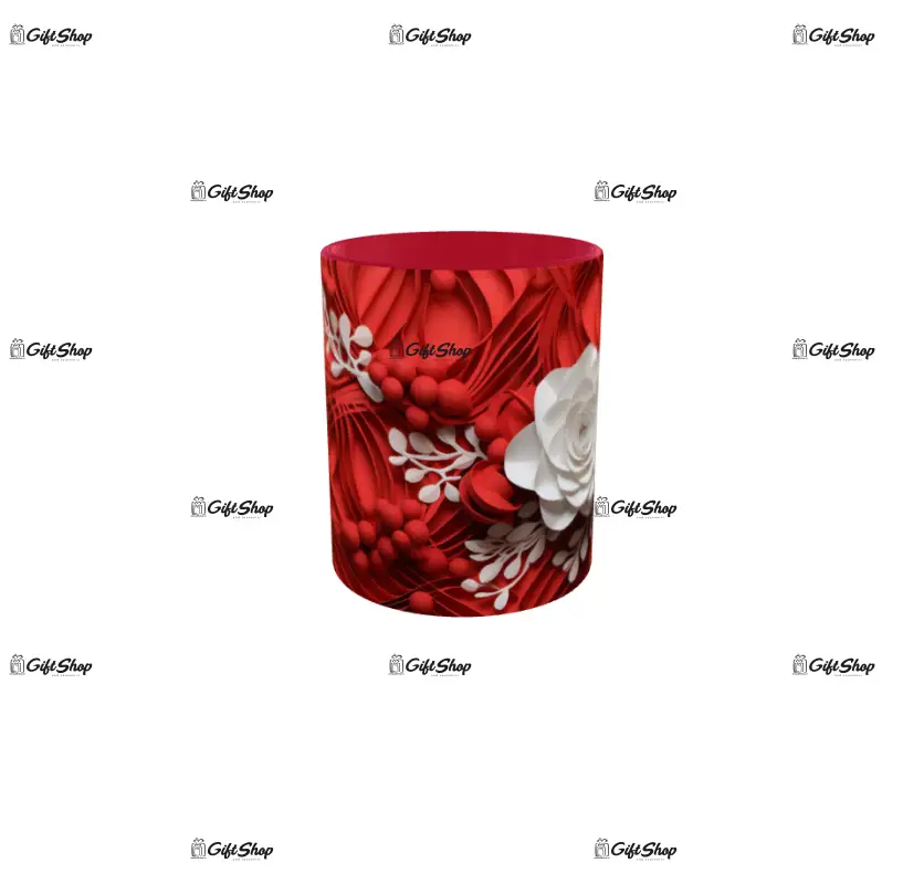 Iarna decor, cana din ceramica, 330ml, model cgs1797